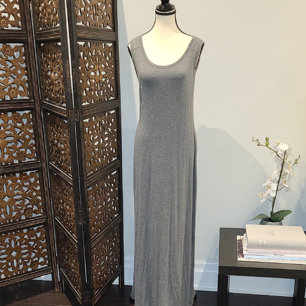 Nwot- Susana Monaco Gray Maxi Dress